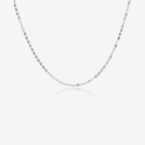 Wholesale Women's Fashion Simple 925 Silver Chain Necklace And Bracelet With Gold And Platinum Electroplating And Diamond Design