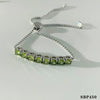 Wholesale Women's Fashion Simple Stainless Steel Zircon Bracelet Set With Geometric Style And Electroplating Treatment