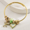 Wholesale Women's Fashion Stainless Steel Alloy Heart Diamond Bracelet