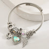 Wholesale Women's Fashion Stainless Steel Alloy Heart Diamond Bracelet