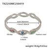 Wholesale Women's Fashion Stainless Steel And Titanium Steel Enamel Glaze Electroplated Ferris Wheel And Devil's Eye Ring And Bracelet