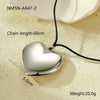 Wholesale Women's Fashion Stainless Steel 18K Electroplated Geometric Heart Pendant Necklace