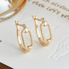 Wholesale Women's Fashion Zircon 925 Silver Gold Plated Chain Earrings