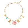 Wholesale Women's Fashionable Geometric Stainless Steel Starfish Turtle Shell Pendant Necklace With Electroplating