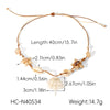 Wholesale Women's Fashionable Geometric Stainless Steel Starfish Turtle Shell Pendant Necklace With Electroplating