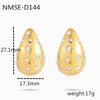 Wholesale Women's Fashionable Light Luxury Temperament Drop Shape Colored Diamond Pearl Stainless Steel Electroplated Earrings