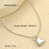 Wholesale Women's Fashionable Minimalist Geometric And Heartshaped 18K Goldplated Stainless Steel Necklace