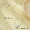 Wholesale Women's Fashionable Minimalist Geometric And Heartshaped 18K Goldplated Stainless Steel Necklace