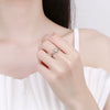Wholesale Women's Fashionable Simple Open Ring S925 Sterling Silver Geometric Eight Hearts And Eight Arrows Diamond Inlay Electroplating