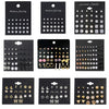 Wholesale Women's Fashionable Simple Versatile Mixed Materials Flower Shaped Earrings Set With Diamonds