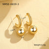 Wholesale Women's Fashionable Stainless Steel Heart And Star Shape Electroplated Earrings