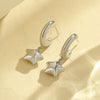 Wholesale Women's Fashionable Stainless Steel Heart And Star Shape Electroplated Earrings