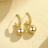 Wholesale Women's Fashionable Stainless Steel Heart And Star Shape Electroplated Earrings
