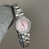 Wholesale Women's Fashionable Stylish Round Dial Diamondencrusted Starry Sky Design Alloy And Stainless Steel Watch