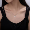 Wholesale Women's Fishtail Clavicle Chain Necklace With Dolphin Silver Pendant Sterling Silver 925