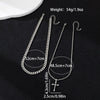 Wholesale Women's Flower Pattern Zinc Alloy Electroplated Cross Pendant Necklace