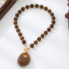 Wholesale Women's Flower Patterned Acrylic And Zinc Alloy Beaded Necklace With Electroplating