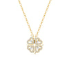 Wholesale Women's Foldable Flower Pendant Necklace With Zirconia Design Made Of 925 Sterling Silver And Cross Chain