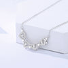 Wholesale Women's Foldable Flower Pendant Necklace With Zirconia Design Made Of 925 Sterling Silver And Cross Chain