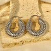 Wholesale Women's French Retro Copper Earring Set With Ushaped Drop Shape And Geometric Patterns Electroplated