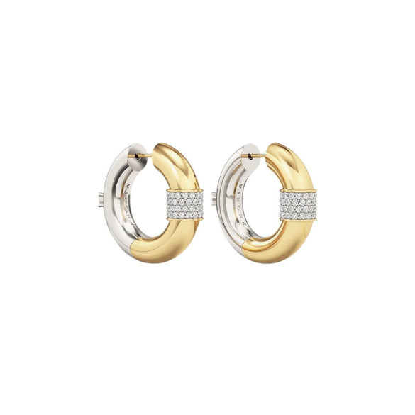 Wholesale Women's French Retro Copper Goldplated Zircon And Diamond Earrings With Electroplating And Colorpreserving Technique