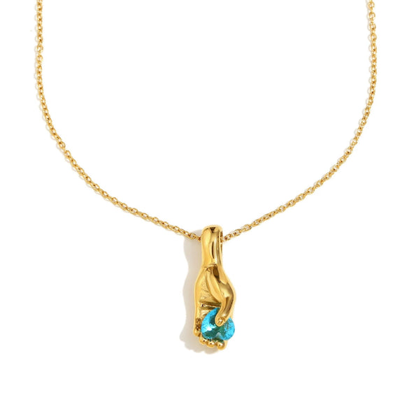 Wholesale Women's French Retro Cross Square Pendant Stainless Steel And Titanium Steel Geometric Necklace With 18K Gold Plated Electroplating