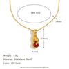 Wholesale Women's French Retro Cross Square Pendant Stainless Steel And Titanium Steel Geometric Necklace With 18K Gold Plated Electroplating