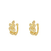 Wholesale Women's French Retro Geometric Copper Plated With Real Gold Earring