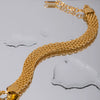 Wholesale Women's French Retro Geometric Titanium Steel Gold Plated Bracelet Jewelry