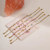 Wholesale Women's Fresh And Clean Aesthetic Flower Pattern Stainless Steel 18K Gold Electroplated Bracelet
