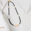 Wholesale Women's Freshwater Pearl Clavicle Chain Necklace With Geometric Design And Electroplating Treatment