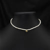 Wholesale Women's Freshwater Pearl Clavicle Chain Necklace With Geometric Design And Electroplating Treatment
