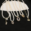Wholesale Women's Freshwater Pearl Clavicle Chain Necklace With Geometric Design And Electroplating Treatment