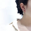 Wholesale Women's Freshwater Pearl Earrings S925 Sterling Silver Retro Crystal Ball Zircon Oblate Round Natural Design