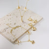 Wholesale Women's Freshwater Pearl Geometric Titanium Steel Electroplating Necklace