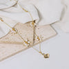 Wholesale Women's Freshwater Pearl Geometric Titanium Steel Electroplating Necklace