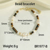 Wholesale Women's Freshwater Pearl Handmade Geometric Bracelet With Yellow Tiger Clear Onyx Stacked Wearing High Grade Light Luxury And Ins Niche Design