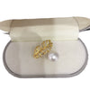 Wholesale Women's Freshwater Pearl Ring Copper Material Flat Round Rose Buns Round Shape Color Preservation Microinlaid Zircon Fashion Style
