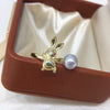Wholesale Women's Freshwater Pearl Ring With Copper Accessories And Round Shape