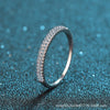 Wholesale Women's Fruit Food Style S925 Sterling Silver Ring Plated Pt950 Gold With Double Row Micro Inlay Mossan Diamond