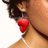 Wholesale Women's Fruit Patterned Copper And Resin Electroplated Necklace With Oshaped Chain Luxury Jewelry