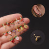 Wholesale Women's Fruit Shape Titanium Steel Stud Earrings Electroplated