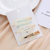 Wholesale Women's Geometric Acetic Acid Hair Clips Electroplated Hair Accessories