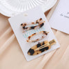 Wholesale Women's Geometric Acetic Acid Hair Clips Electroplated Hair Accessories