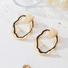Wholesale Women's Geometric Alloy Electroplated Earrings