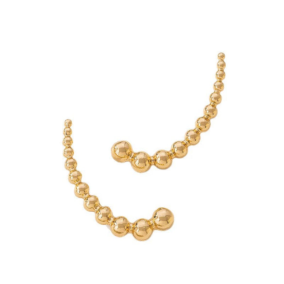 Wholesale Women's Geometric Alloy Electroplated Fashion Bead Earrings