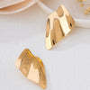 Wholesale Women's Geometric Alloy Electroplated Highgloss Irregular Earrings With Minimalist Design