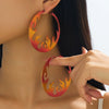 Wholesale Women's Geometric Alloy Electroplated Hoop Earrings Accessories