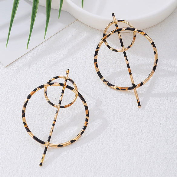Wholesale Women's Geometric Alloy Electroplated Stainless Steel Earrings Versatile Style
