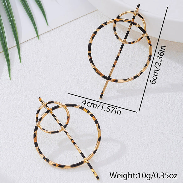 Wholesale Women's Geometric Alloy Electroplated Stainless Steel Earrings Versatile Style